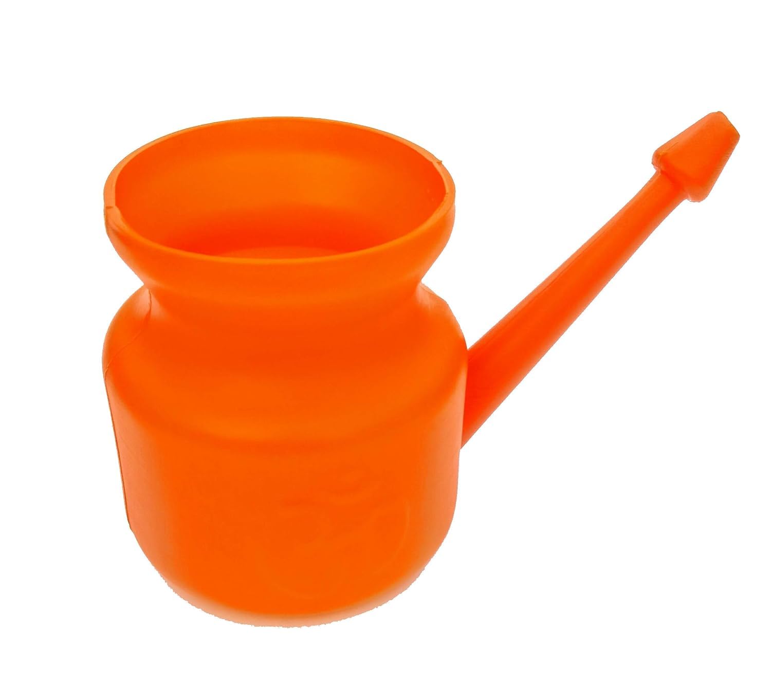 Yoga Guru Abhishek Bansal High Quality Plastic Neti Pot for Nasal Cleansing, White, 450 ml Capacity, With Embossed Hindu OM Logo (Orange)-image-18