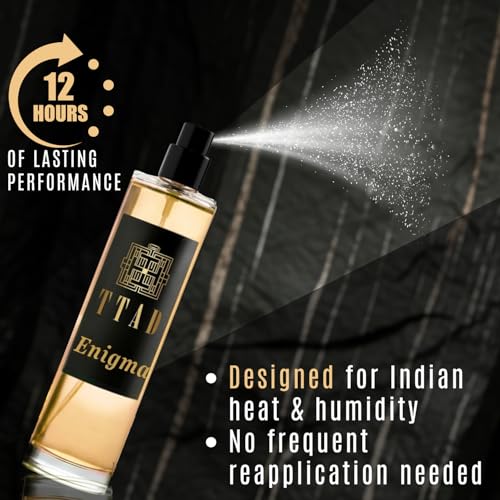 Image of TTAD Enigma Luxury Perfume for Men 30ml | Long Lasting Sweet Spicy Woody Eau De Parfum | Whiskey & Spicy Notes with Oudh, Sandalwood, Patchouli & Leather | Premium Evening Fragrance for Men