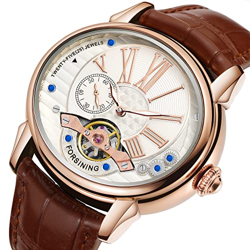 Image of FORSINING Classic Automatic Mechanical Men Wristwatch Military Army Sport Big Roman Number Top Brand Luxury Watch