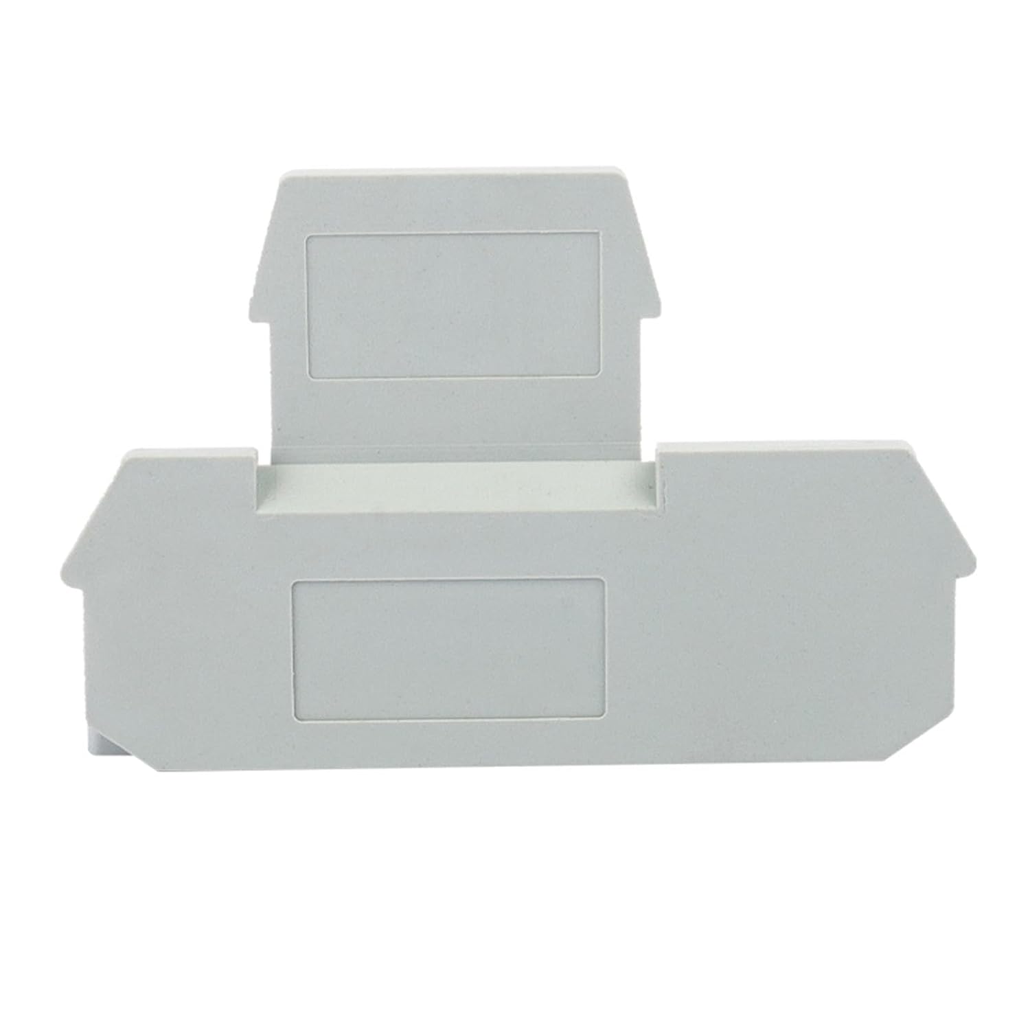 10PCS D-MBKKB2.5 Double Panel Seal Plate Rail Type Wiring Terminal Accessories Baffle Block Slice End Cover MBKKB-2.5