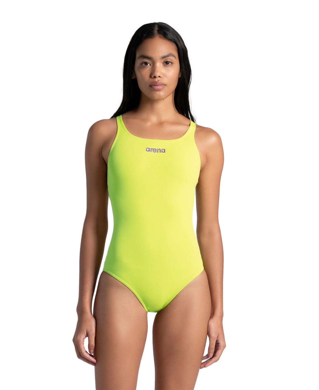 ArenaArena Solid Swim Pro Team Damen-Badeanzug, Schnelltrocknender, Sportlicher Schwimmanzug aus MaxLife Eco-Gewebe mit Maximaler Chlorbeständigkeit und UPF 50+ UV-Schutz