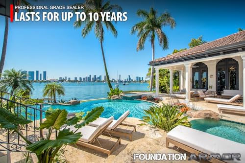 Armor SX5000 WB Natural-Look Penetrating Water-Based Silane Siloxane Concrete Sealer for Concrete, Brick, Pavers, and Natural Stone - 5 Gallon