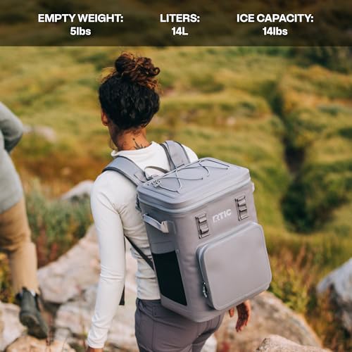 RTIC 24-Can Ultra-Tough Backpack Cooler (Olive) — view 6