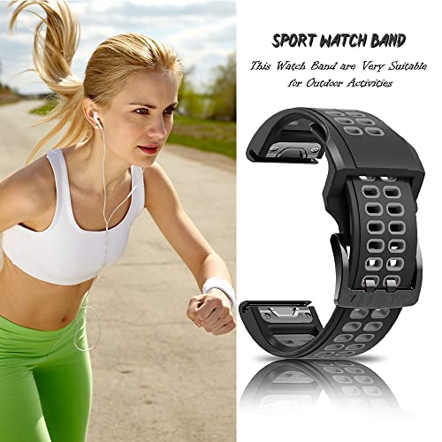 Niboow QuickFit 22mm Strap for Garmin Fenix 8 47mm/Fenix E 47mm/Fenix 7 Pro Solar/Fenix 7/Epix 2 Pro 47mm - Image 4
