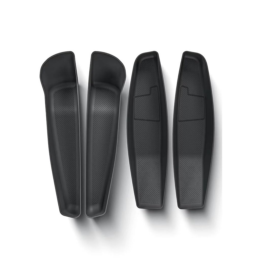 Zuphte Car organizer for Tesla Model Y Launch Juniper 2025, Door Handle Storage Box Front Rear Door Holder Tray Organizer Container TPE