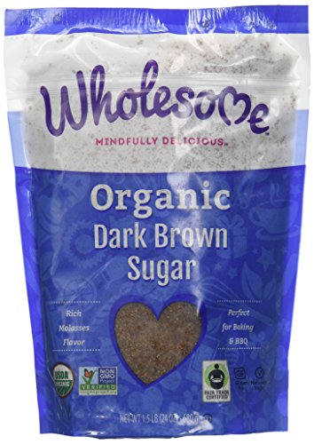Wholesome Sweeteners Fair Trade Organic Dark Brown Sugar, 24 Ounce Pouch