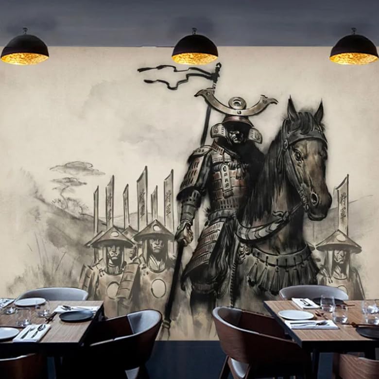 Papier peint samourai pour transformer l'ambiance d'une salle à manger asiatique