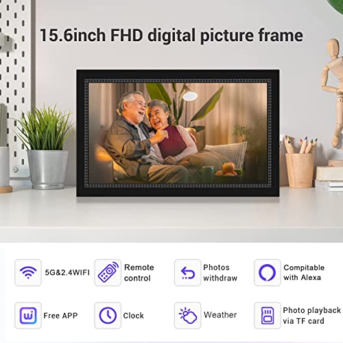 Digital Photo Frame Wifi 10.1 Inch Smart Digital Picture Frame With 1280X800 Ips Touch Screen, Auto-Rotate And Slideshow, Easy Setup To Share Moments Via App From Anywhere Anytime (15.6) #TOP2