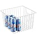 SANNO 11“ Freezer Baskets Storage Organizers, Farmhouse Organizer Bins for Cabinets, Pantry, Closets, Bedrooms
