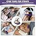 Satin CPAP Neck Pad for CPAP Headgear Straps, Breathable CPAP Covers, Comfort CPAP Strap Cushions, CPAP Mask Strap Covers for Reducing Headgear Pressure and Cheeking Red Marks (Dark Purple)