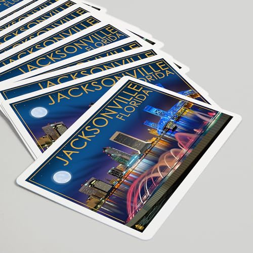 Naipes Póker Skyline Jacksonville Florida de 52 Cartas miniatura 5