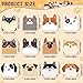 Yinder 24 Pads Cute Sticky Notes Kawaii Fun Sticky Notes Bulk Cartoon Sticky Note Pads Self Stick Memo Pads for Veterinary Gifts Animal Party Favors Office Supplies(Dogs)