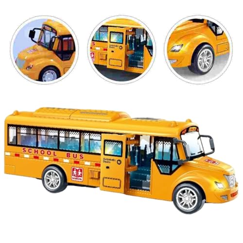 Image of DEOXY Double Decker Toys for Kids Diecast Metal Alloy London Bus Light & Music Open Door Collection Toys for Boy Kids, Black