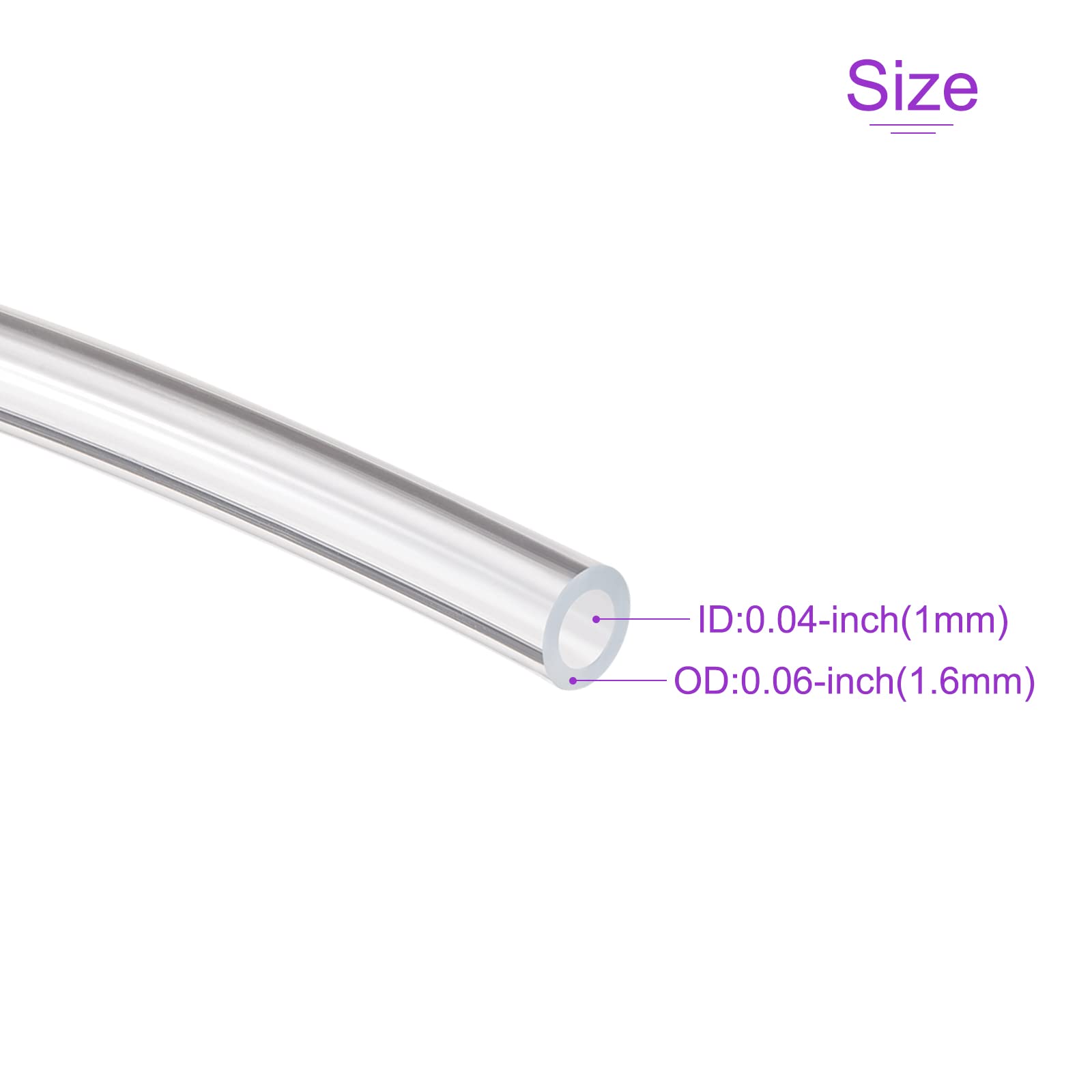 Eastrans Transparenter Vinylschlauch, 3,8 Cm Innendurchmesser, Flexibler PVC -Schlauch, Leichter Kunststoffschlauch, 3,8 Cm Innendurchmesser, 1,5 M Länge