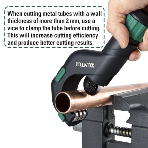 Copper Pipe Cutter Tool Set 3/16"-2" OD, Tube Cutter for Copper,Brass,Aluminum&Stainless Steel, HVAC Metal Plumbing Tubing Cutter Tool with Deburring Tools&Extra Blades 8 Copper Pipe Cutter Tool Set 3/16"-2" OD, Tube Cutter for Copper,Brass,Aluminum&Stainless Steel, HVAC Metal Plumbing Tubing Cutter Tool with Deburring Tools&Extra Blades - Image 8
