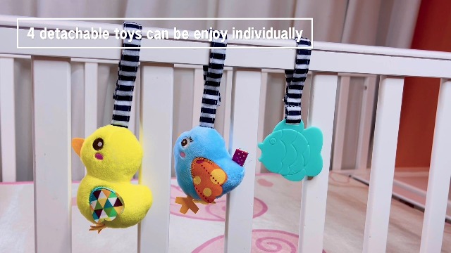 Giocattolo Spirale Per Seggiolino Auto Bambini - Peluche Con Sonagli Elefante - Foto 4