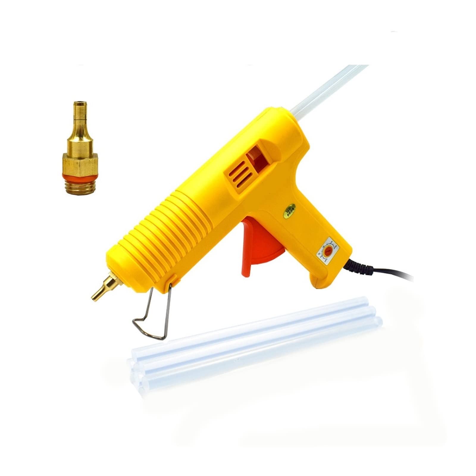 Yfdgd 2 Hot Melt Glue Gun 11Mm Stick Industrial Adjustable Temperature Guns Thermo Gluegun Heat Diy Tool Quick Reliable Flow Bonding(2)