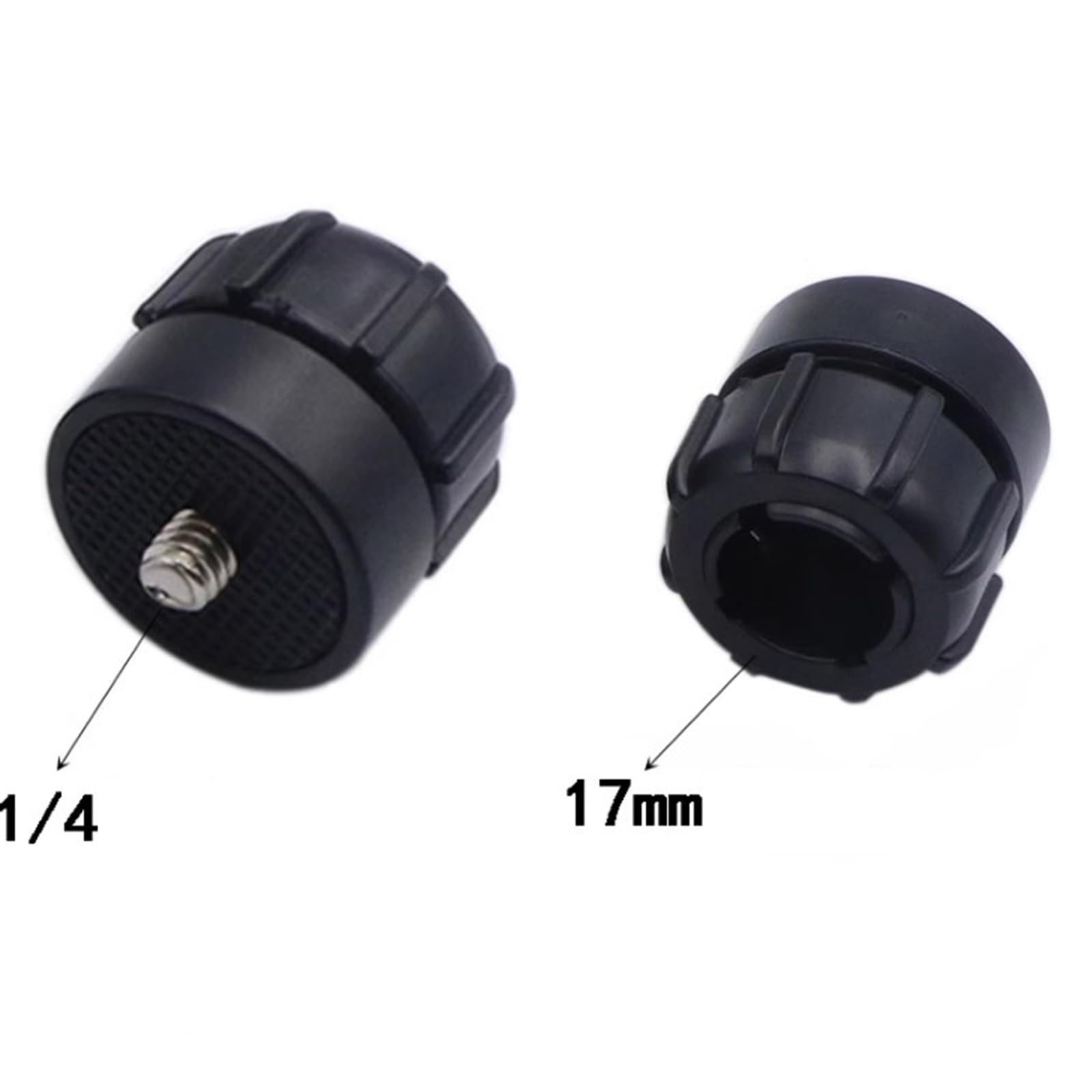 Adaptateur Srew 1/4 vers connecteur de support de tête sphérique de 17 mm pour caméra d'action de moto, trépieds, moniteurs
