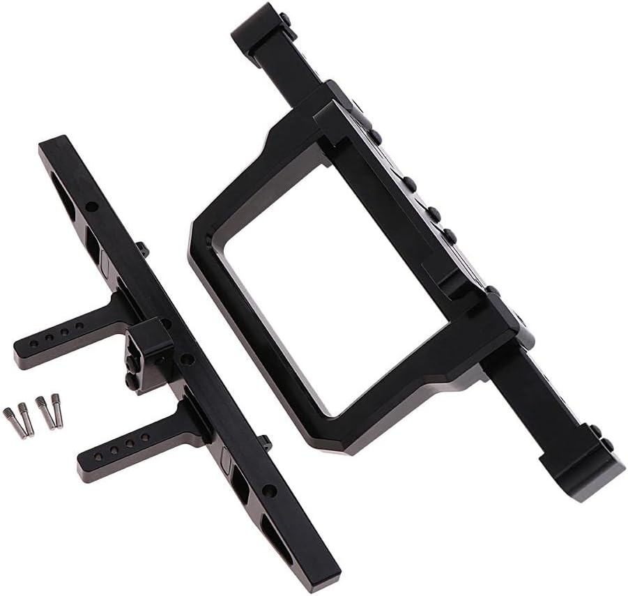 Metal Front & Rear Bumper Bull Bar Kit | Ultimate Land Rover 4x4 Upgrade | Increase Approach Angle & Style | 1/10 RC Rock Crawler | Hobby Remote Control Vehicle Accessory