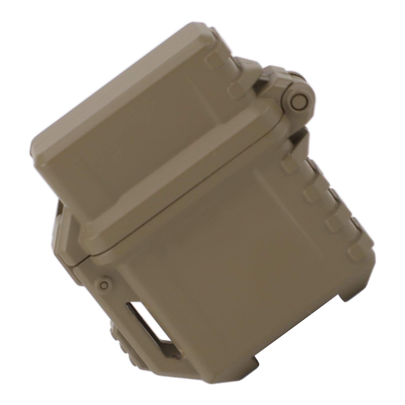 Étui à Briquet étanche Compact et Portable Construction en Nylon à Longue durée de Vie, Protection Contre l'huile, Les Rayures et la Chaleur S'enclenche sur Les Sacs Idéal pour (Khaki)