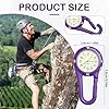 WUIOWPPIC Clip On Carabiner Watch Pocket FOB Watches Luminous Nurses Fob Watch Dial Quartz Watch Paramedic Accessorie Portable Carabiner Watches for Nurse Doctor Outdoor Workers, Unisex #1