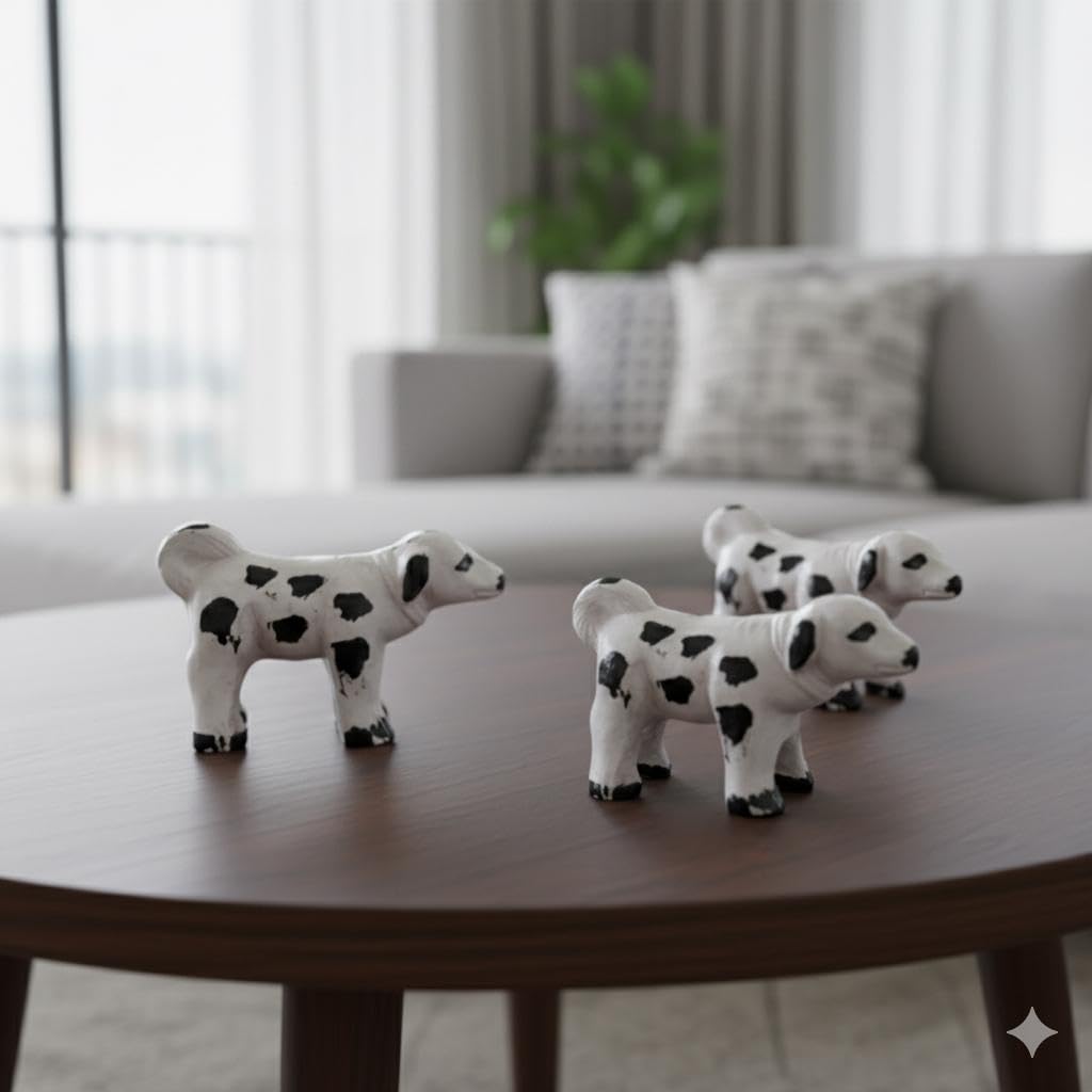 Colorful Clay Dog Statue - Wealth & Luck Decor -7 Colorful Clay Dog Statue - Wealth & Luck Decor -7