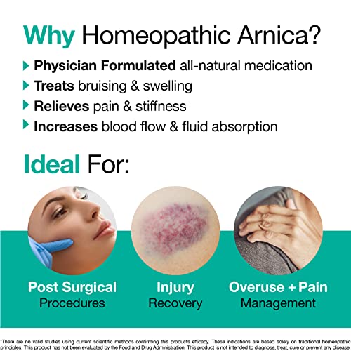 VitaMedica-Arnica-Montana-30X-HPUS-Made-in-USA-Plant-Based-Bruising-Swelling-Inflammation-Muscle-Pain-Relief-Post-Surgery-Homeopathic-Remedies-Arnica-Tablets-150-Ct