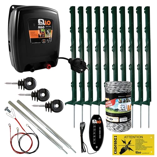 Ellofence Wildschweinabwehr Set (50m) - Effektiver Elektrozaun...