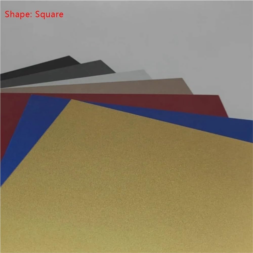 Placa de metal anodizado de hoja de aluminio arenado 5052 de 2 piezas(Gold,200x200x1.5mm)
