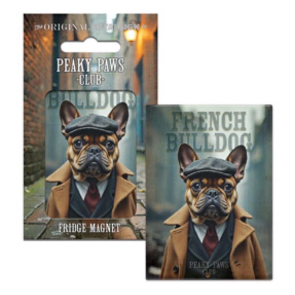 Fridge Magnet (65 x 90 mm) - Peaky Paws Club - French Bulldog
