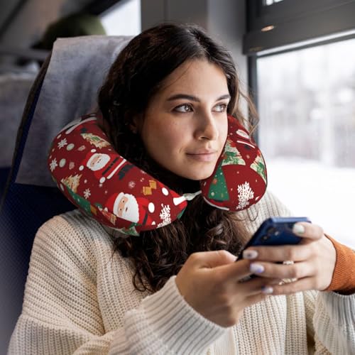 Almohada viaje espuma memoria forma U lavable miniatura 5