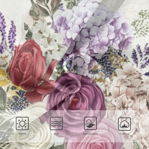 Cotton Toddler Underwear Floral Vintage Watercolor Roses Little Girl Panties Florals Briefs Kids Undies 2t3