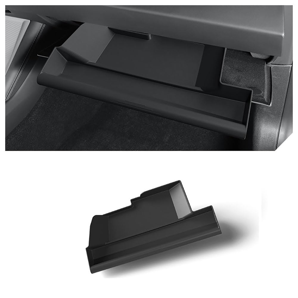 Handschuhfach-Aufbewahrungsbox für Tesla New Model 3+ Highland TPE Handschuhfach Schublade Aufbewahrungsbox Organizer Partition Autozubehör