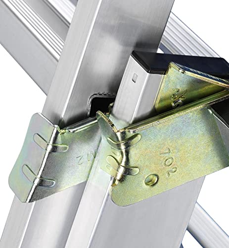 Echelle Transformable 3 Plans 3x11 échelons 7m/7,8m en Aluminium Hailo HobbyStep