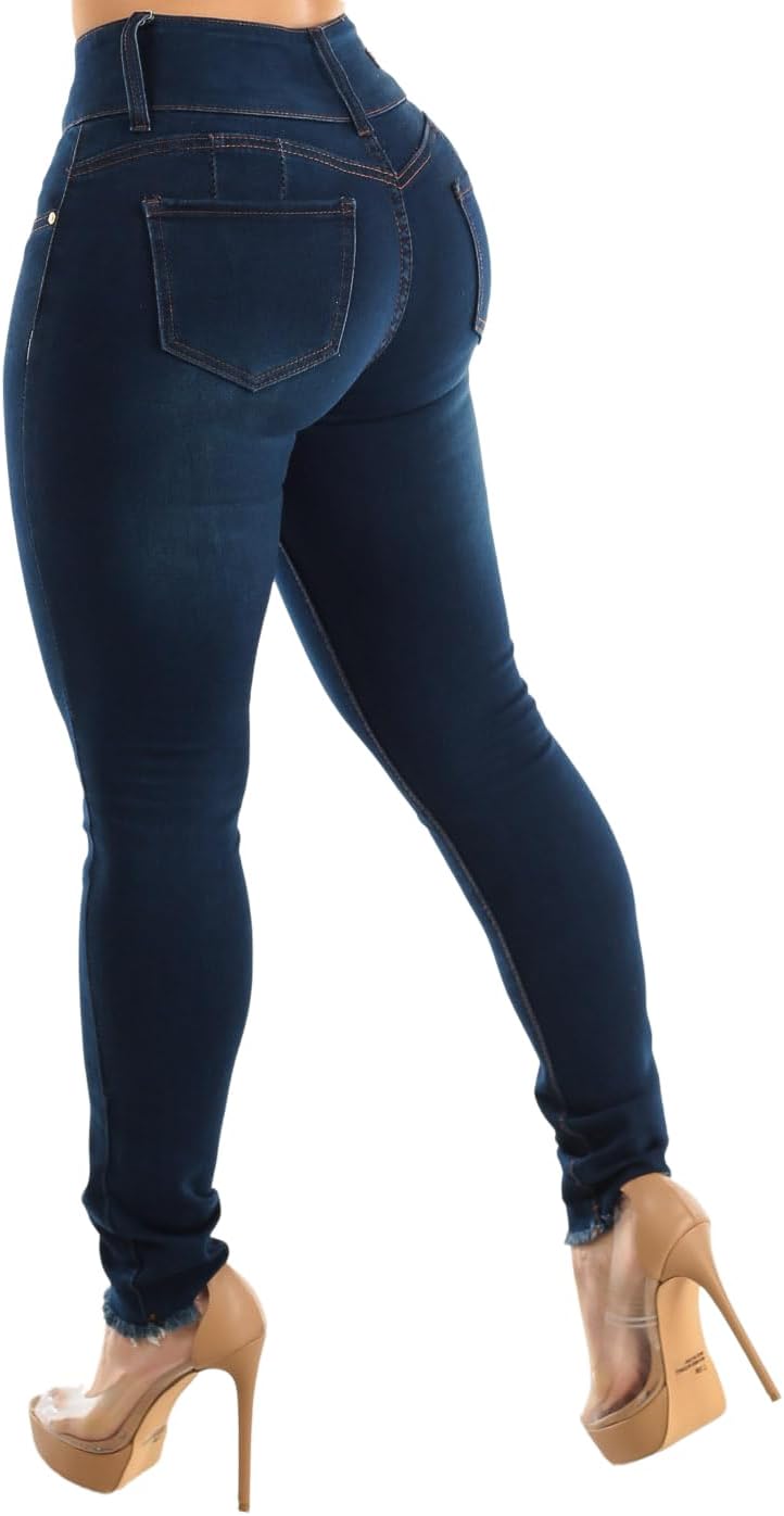 Moda Xpress Butt Lifting Skinny Jeans for Women - High Waisted Levanta Cola Push Up