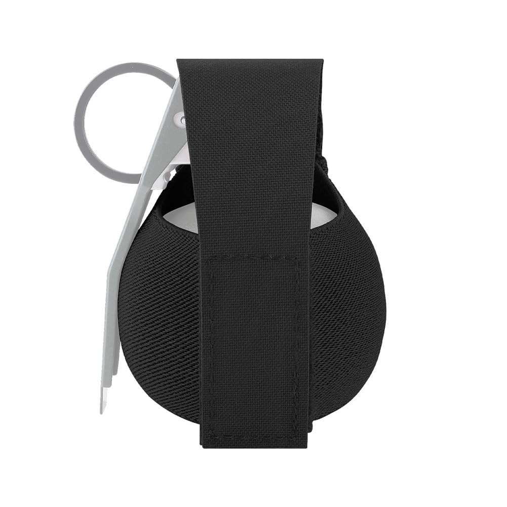 KRYDEX Gear Tactical Elastic Frag Grenade Pouch MOLLE PALS & Belt System (Black)