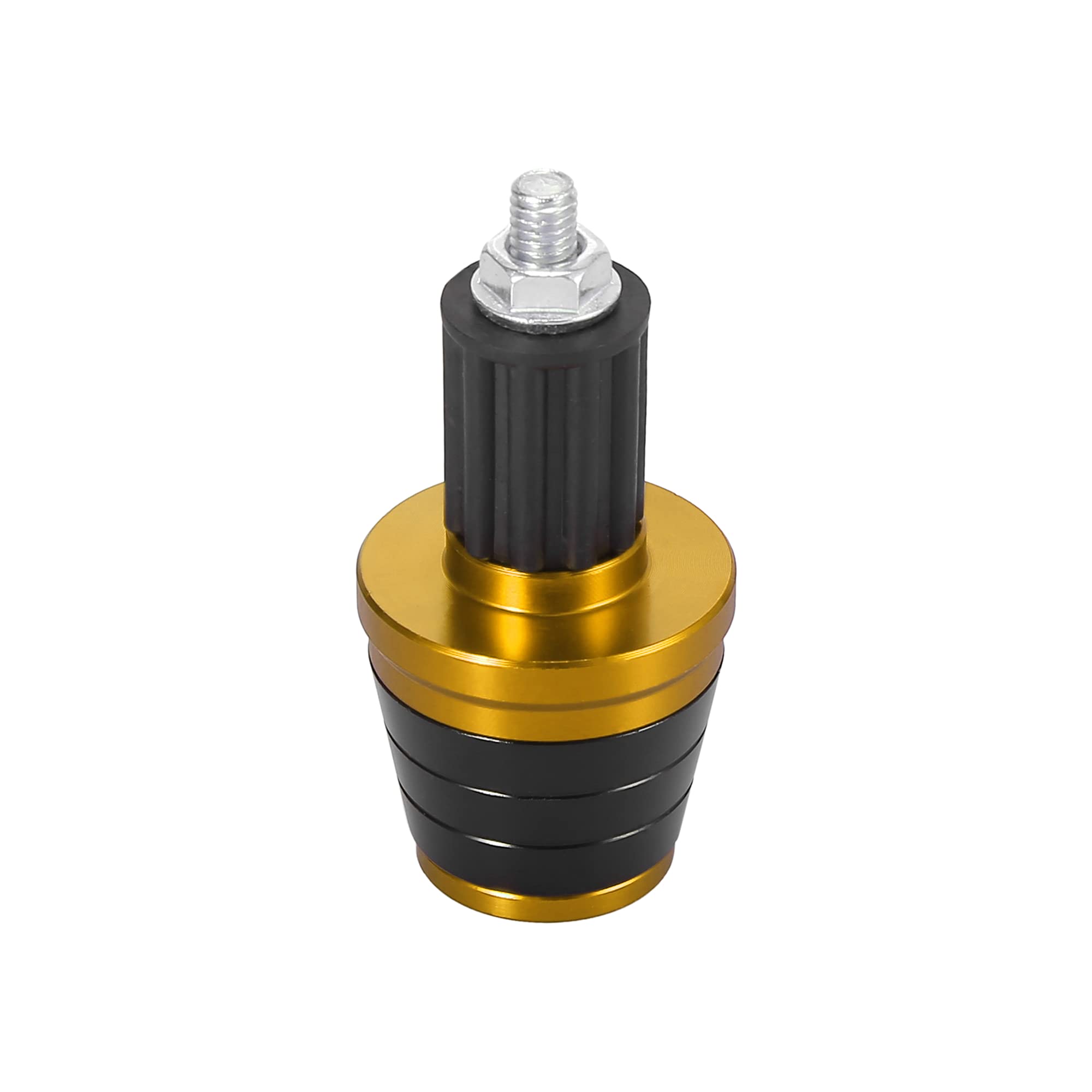 Motoforti - Lot de 2 bouchons d'extrémité de guidon universels de 18 mm pour moto - Finition dorée
