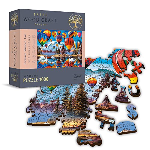 Puzzle De Madera - Globos De Colores - 1000 Elementos, Artesanía En Madera, Formas Irregulares, 100...