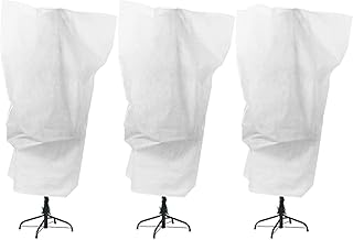 Sponsored Ad - Alpurple 3 Packs Winter Drawstring Plant Covers - 47" X 31.5" Warm Plant Protection Cover Bags, Frost Cloth...