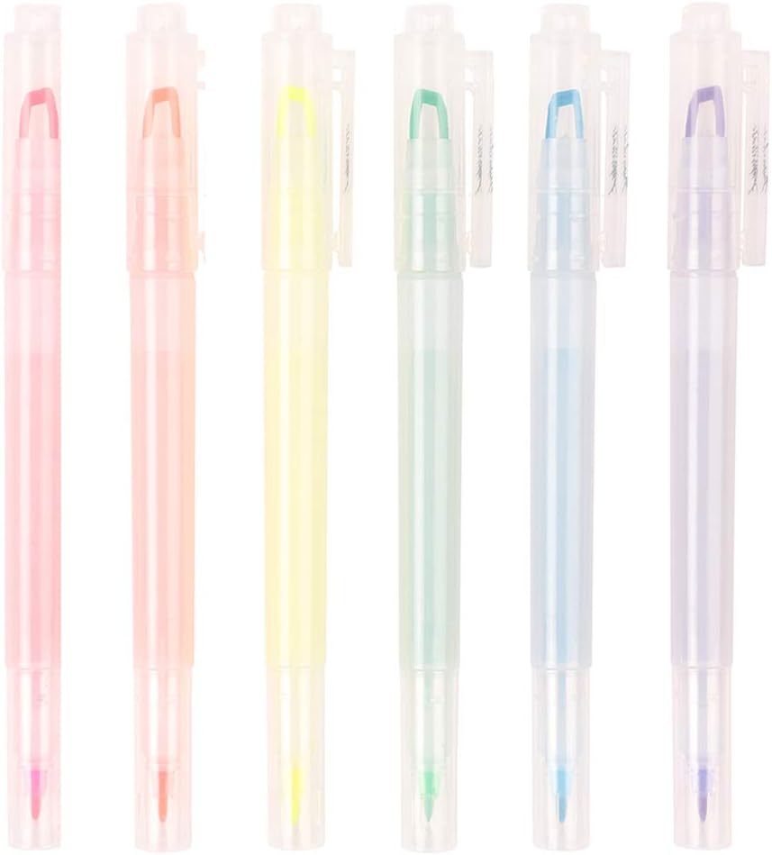 Paperchase A Grader Dual end highlighters pack of 6 Amazon.co.uk