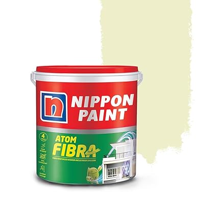 Nippon Paint Atom Fibra 2 In 1 Interior & Exterior Emulsion (Hint Of Spring, 10 L)