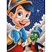 Peinture diamant 5D à faire soi-même, broderie au point de croix, peinture de broderie de diamant, art artisanal, décoration murale Pinocchio 30 x 40 cm