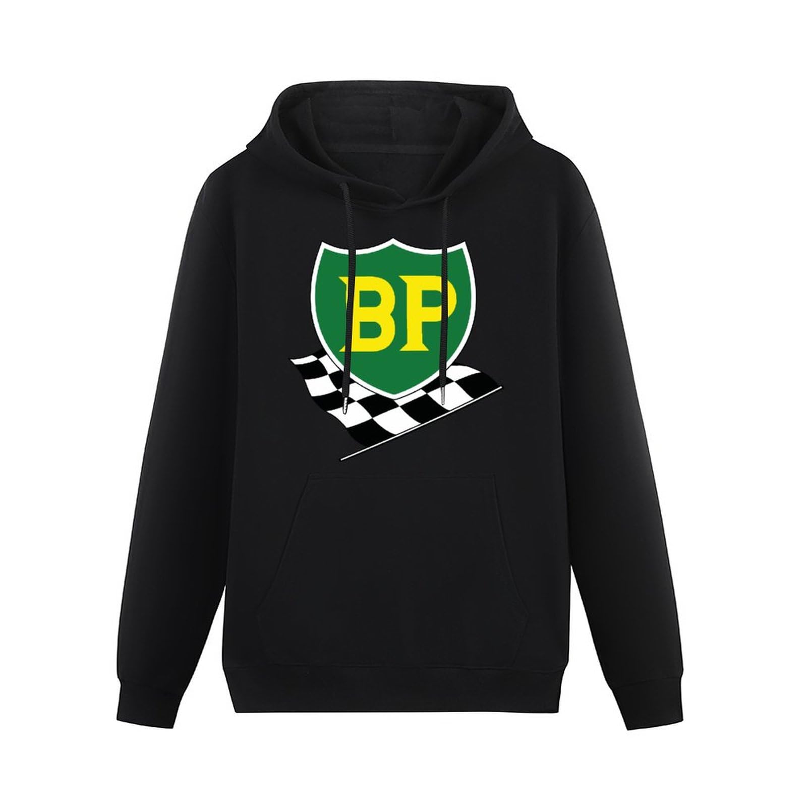 BesiegeBp Racing Vintage Oil & Car Enthusiast Hoodies Pullover Hoody Black Sweatershirt