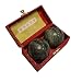 Black Marble Stone Chinese Healthy Exercise Massage Baoding Balls