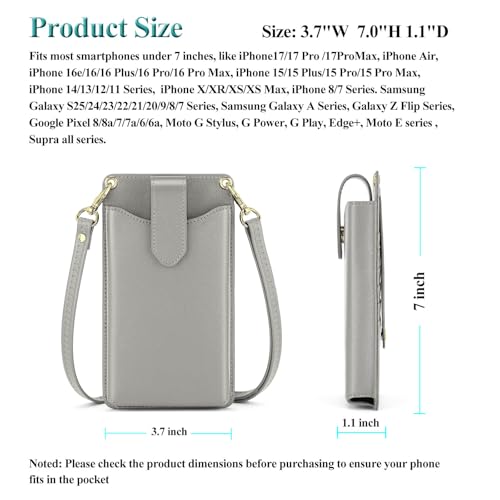 Image of Peacocktion Small Crossbody Cell Phone Purse for Women, Lightweight Mini Small Crossbody Bags for Women with Card Slots