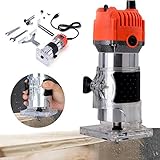 KANING 30000RPM 1/4'' Electric Hand Trimmer Wood Laminate Palm Router Joiner Tool 800W
