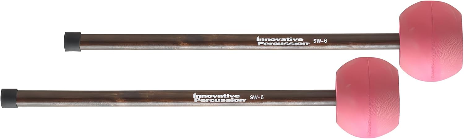 Innovative Percussion Wood Handle Steel Drum Mallets SW-6 (Bass)