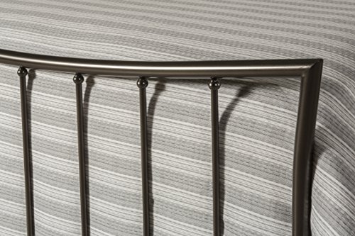 Hillsdale Furniture Edgewood Bed Set With Rails, King, Magnesium Pewter #TOP3
