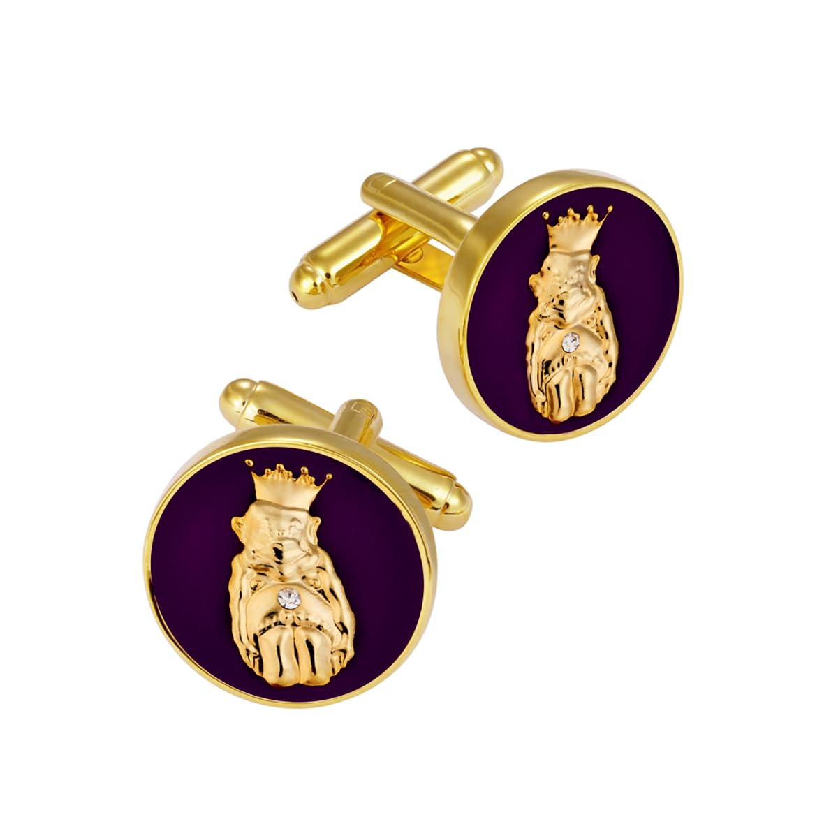 4031847 Pair of ROJ Cuff Links Royal Order of Jesters Jester Biliken Mirth is King Billiken