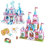 Friends Magical Ice Palace Toy Castle Building Kit, Princess Dream Castle Building Blocks, Creative...